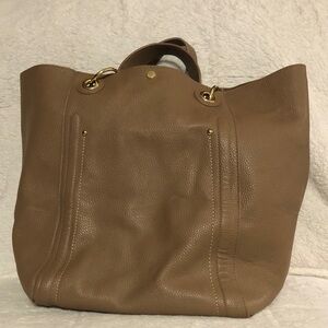 Steve Madden 3pc Tan Tote Bag with Makeup and Clutch